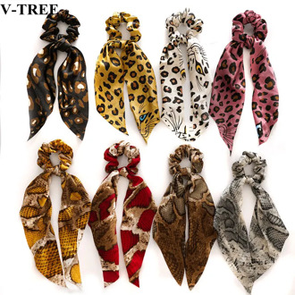 Leopard Girls Streamers Snake Kids Ribbons Floral Dot Bow Hair Band Baby Ribbon Girls Hair Accessories Mommy Baby Headband