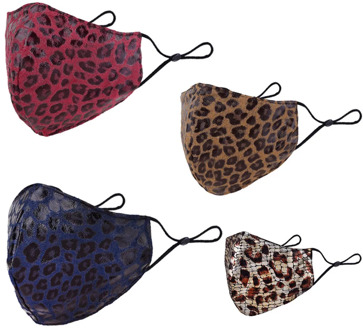 Leopard Print Mask Washable Mouth Mask Reusable Mouth Caps Protective Mask Anti-pollution Face Cover Sports Mask mascarillas