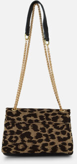 Leopard Schoudertas beige Canvas - 1