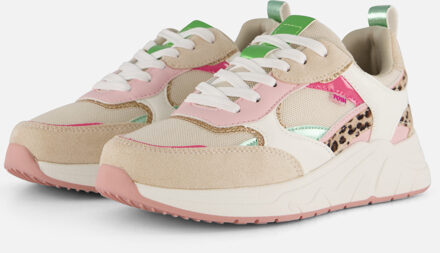 Leopard Sneakers beige Textiel - 36,37