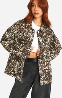 Leopardprint Denimjack, Leopard - 34