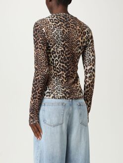 Leopardprint Lange Mouwen Bruin