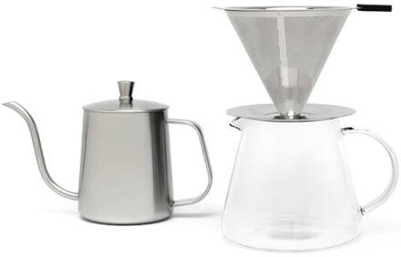 Leopold Vienna Koffiemakerset 0,5 L Zilver