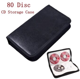 Leory 80 Disc Pu Dvd Cd Opslag Cd Houder Carry Bag Case Dj Faux Lederen Case Opslag Houder Organizer Wallet box Voor Vcd Dvd Cd