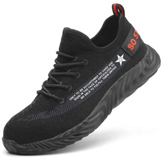 LEOSOXS Breathable Safety Shoes Men Boots Ultra-light Soft Bottom New Design Anti-static Lightweight Mesh Sneakers Dropshipping