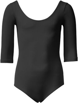 Leotard 3/4 Mouwen Balletpak - Maat 116  - Unisex - zwart