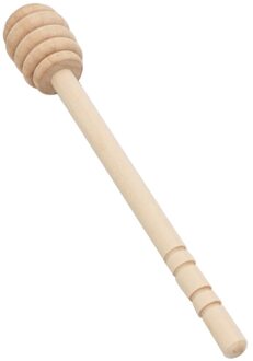 Lepel Honing Dipper Lange Handvat Keuken Gereedschap Roer Bar Spiraal Honing Stok Houten Mengen Praktische 3