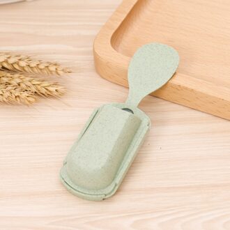 Lepel Houder Eetstokje Vork Rijstkoker Mounted Zuig Keuken Organizer (Groen) licht groen