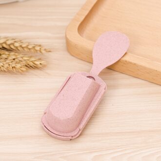 Lepel Houder Eetstokje Vork Rijstkoker Mounted Zuig Keuken Organizer (Groen) roze