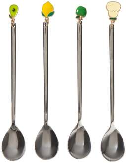 Lepels met hangers fruit - set van 4