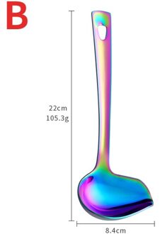 Lepels Rvs Saus Motregen Lepel Met Uitloop Kleine Soeplepel Opscheplepel Olie Lepel Keuken Tool B