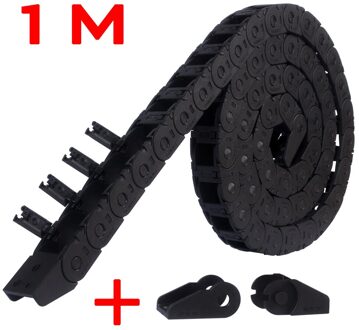 Lerdge 3D Printer Onderdelen Kabel Slepen Keten Wire Carrier Gereedschap Plastic Nylon Draad Brug Open Buiten Met End Connectors 10*11 1M 1M connector