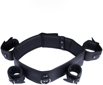 Leren Arm, Pols en Borst Beperkingen - Zwart