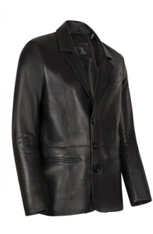 Leren blazer colbert heren Zwart - 5XL