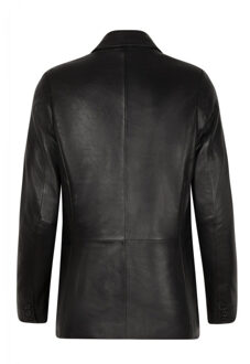 Leren blazer colbert heren Zwart - XXXL