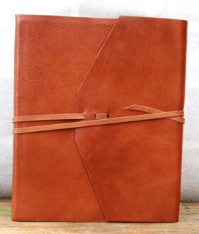 Leren Fotoalbum Milano Lichtbruin Middelgroot