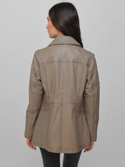 leren jas 31023631 - maat Taupe
