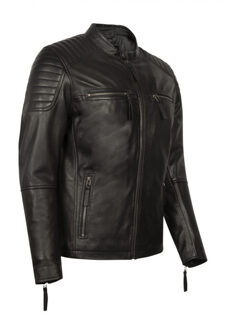 Leren jas heren Zwart - XL