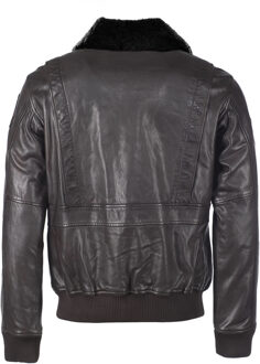 leren jas TGJ1001 Bruin - 3XL