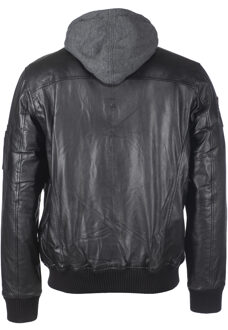 leren jas TGJ1004 Zwart