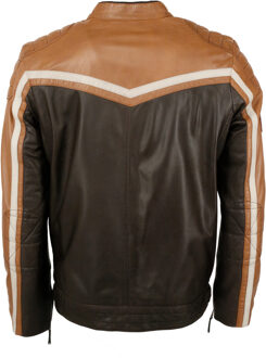 leren jas TGJ1005 Bruin - XL