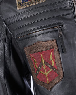 leren jas TGJ1005 - maat M Zwart