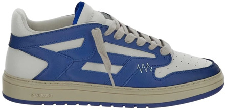 Leren Lage Sneakers Represent , Blue , Heren - 40 EU