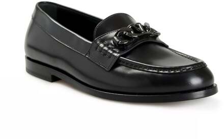 leren loafers - maat Zwart