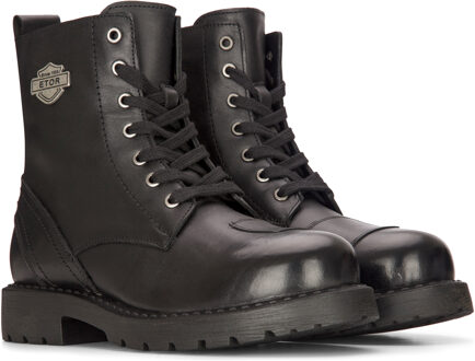 Leren militaire laarzen voor heren Zwart Combat Biker Motorcycle Punk Western Boot - EU 40