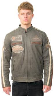 Leren racefietsjack voor heren, Portland - maat XS Bruin