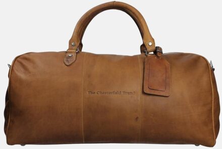 Leren Reistas / Weekendtas William - 40 liter - Cognac