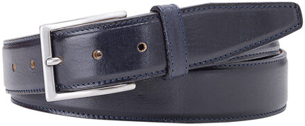 leren riem Blauw - 85 cm,95 cm,100 cm,105 cm,110 cm,90 cm,115 cm