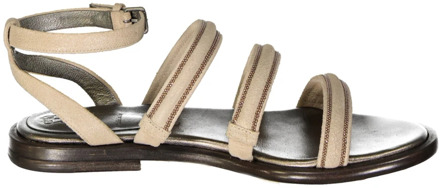 Leren sandalen met kralenversiering Brunello Cucinelli , Beige , Dames - 38 EU