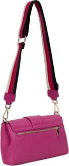 Leren schoudertas Dames roze Rosé - One Size