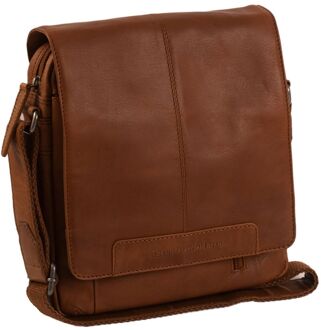 Leren Schoudertas Richard Small Cognac