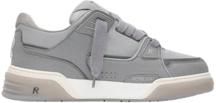 Leren Sneakers met Logo Detail Represent , Gray , Heren - 41 Eu,42 Eu,45 Eu,46 EU
