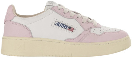 Leren sneakers met logo details Autry , Multicolor , Dames - 38 Eu,36 Eu,37 EU
