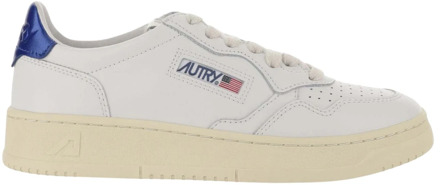 Leren sneakers met logo details Autry , White , Dames - 37 Eu,40 Eu,36 EU
