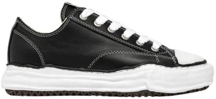 Leren Sneakers met Minimalistische Structuur Mihara Yasuhiro , Black , Heren - 42 Eu,38 Eu,37 Eu,36 Eu,39 EU