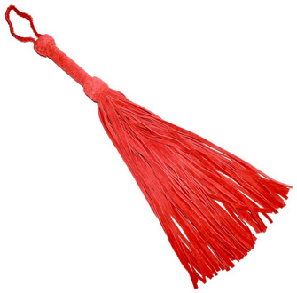 Leren Suede Flogger - Rood