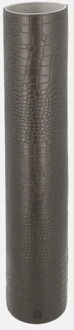 leren vaas croco L gun Antraciet - No Size