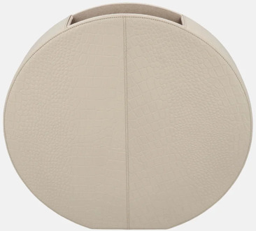 leren vaas croco medium beige