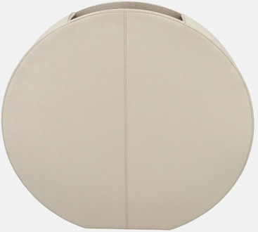 leren vaas effen large beige