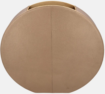 leren vaas effen large koper Brons