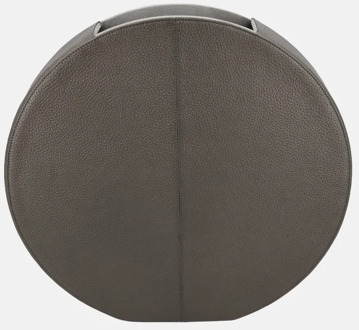 leren vaas effen medium gun Antraciet