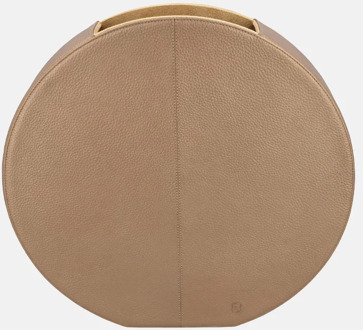 leren vaas effen medium koper Brons