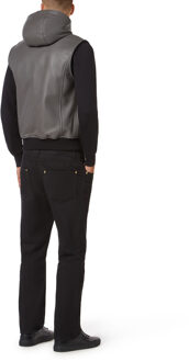 Leren Vest - maat S Grijs