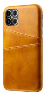 Leren Wallet back case iPhone 12 Mini bruin