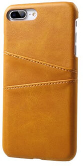 Leren Wallet back case - Portemonnee hoesje - iPhone 7 / 8 Plus tan