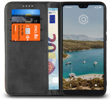 Leren Wallet case - Portemonnee hoesje - Huawei P20 Pro zwart